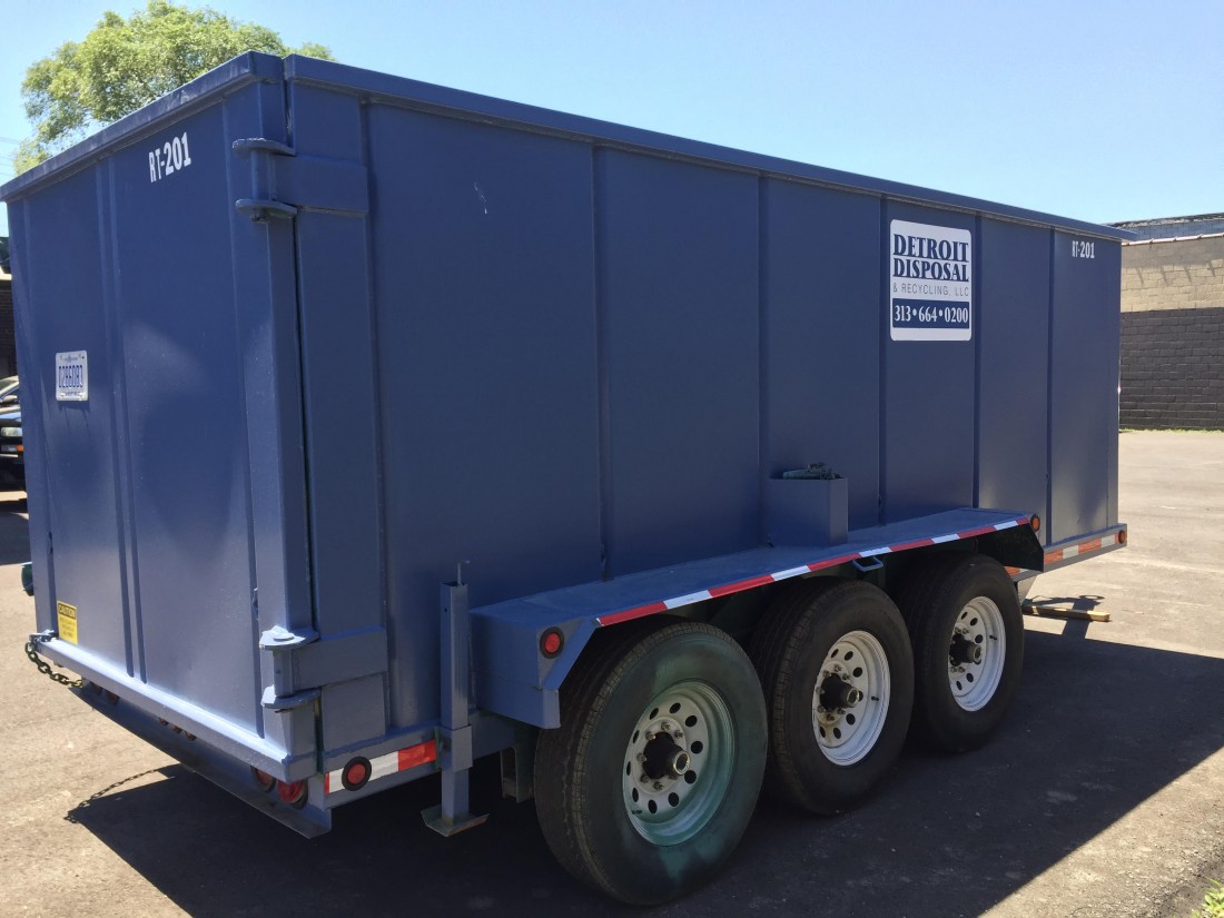 Rubber Tire Trailer Rentals: Metro Detroit | Detroit Recycling & Disposal - dd_8